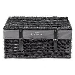 Hotel Chocolat 20” Medium Empty Wicker Hamper Discount