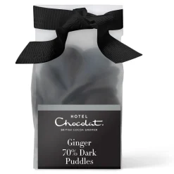 Hotel Chocolat Dark Chocolate Puddles with Ginger Best