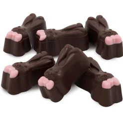 Hotel Chocolat Dark Gianduja Chocolate Bunny Selector New