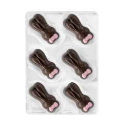 Hotel Chocolat Dark Gianduja Chocolate Bunny Selector New