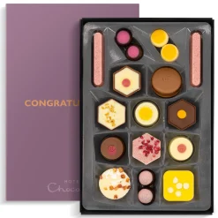 Hotel Chocolat Exuberantly Fruity H-Box with Congratulations Sleeve Online