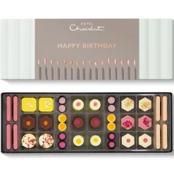 Hotel Chocolat Exuberantly Fruity Sleekster with Happy Birthday Sleeve New