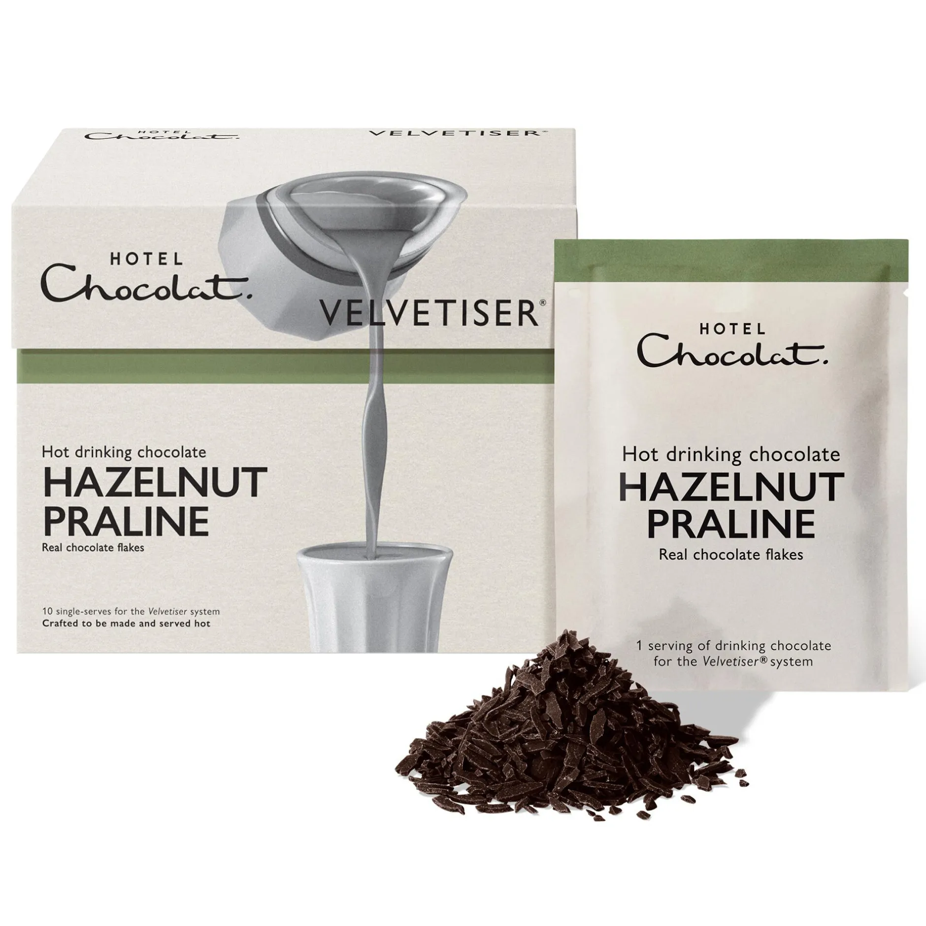 Hotel Chocolat Hazelnut Praline Hot Chocolate Sachets Outlet