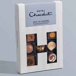 Hotel Chocolat Milk to Caramel H-box with Birthday Balloons Sleeve Hot