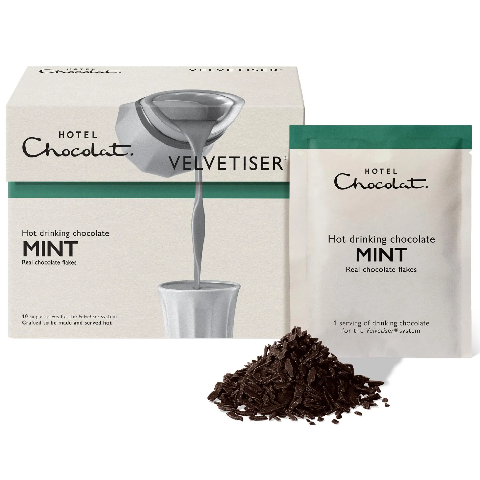 Hotel Chocolat Mint Hot Chocolate Sachets Outlet