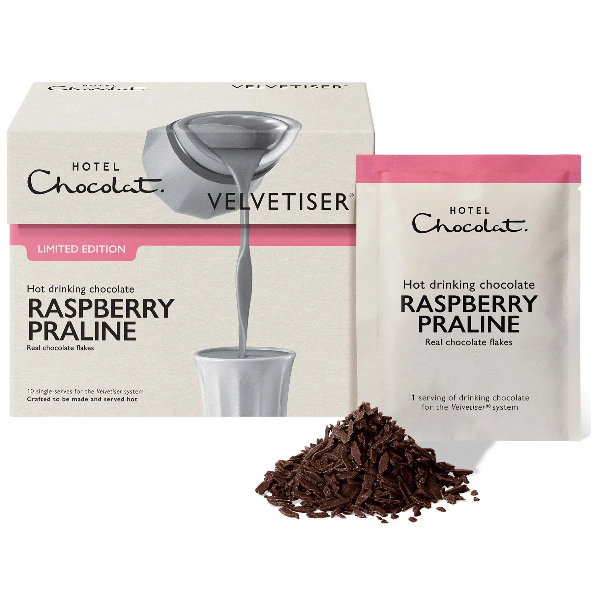 Hotel Chocolat Raspberry Praline Hot Chocolate Sachets – Limited Edition Online