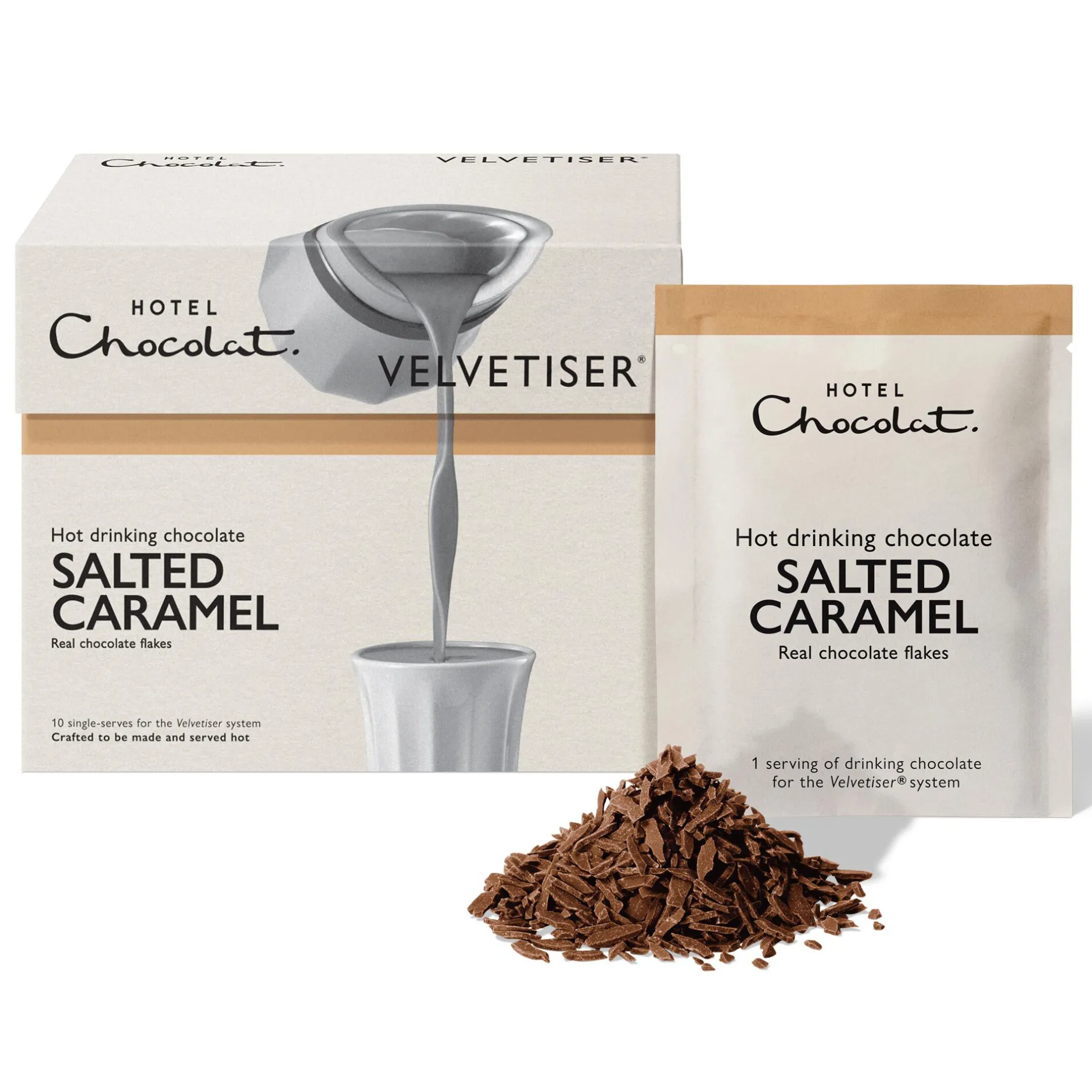 Hotel Chocolat Salted Caramel 50% Hot Chocolate Sachets Best