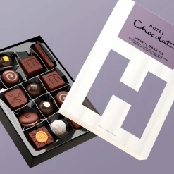 Hotel Chocolat Serious Dark Fix H-Box with Happy Birthday Sleeve Online