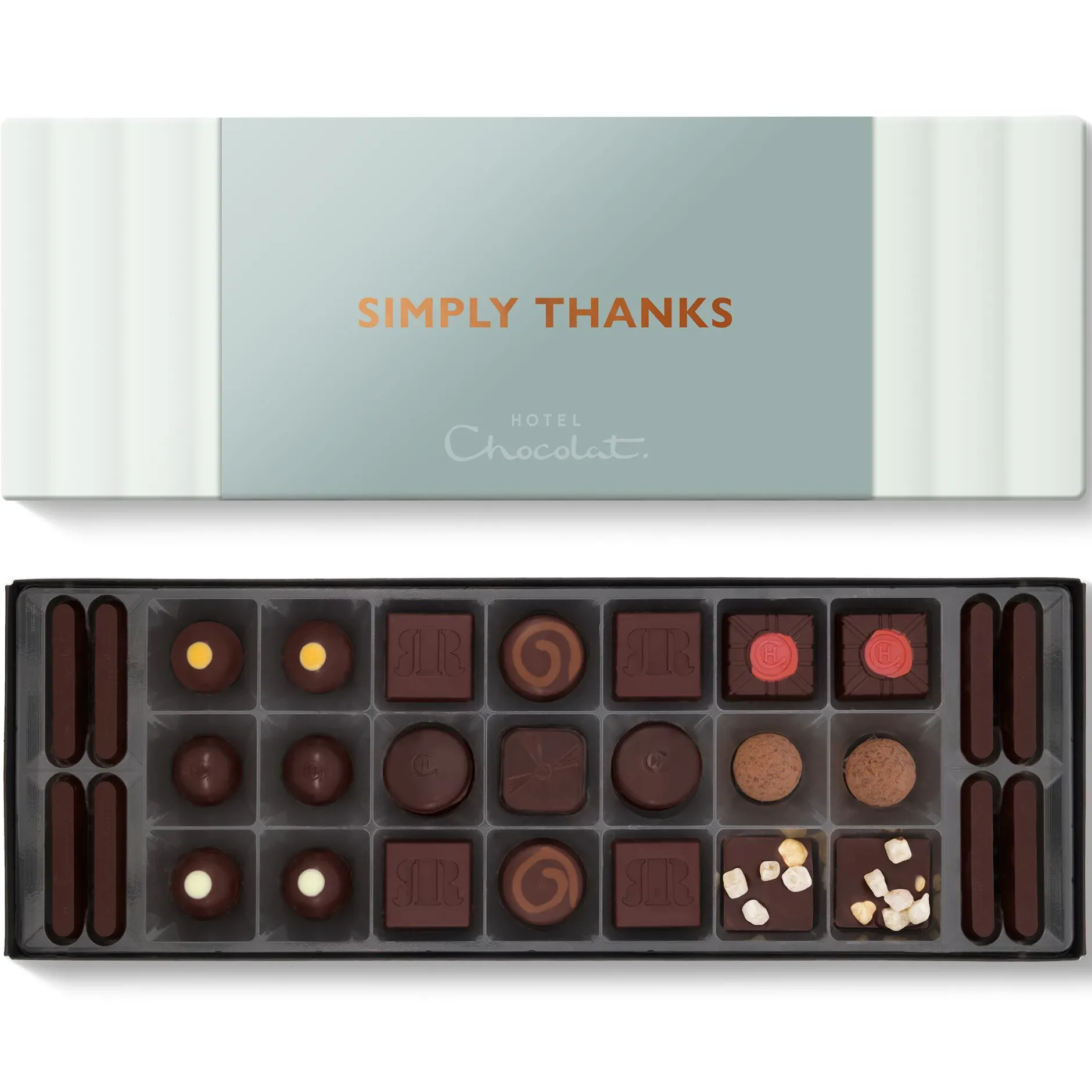 Hotel Chocolat Serious Dark Fix Sleekster with Simply Thanks Sleeve Outlet