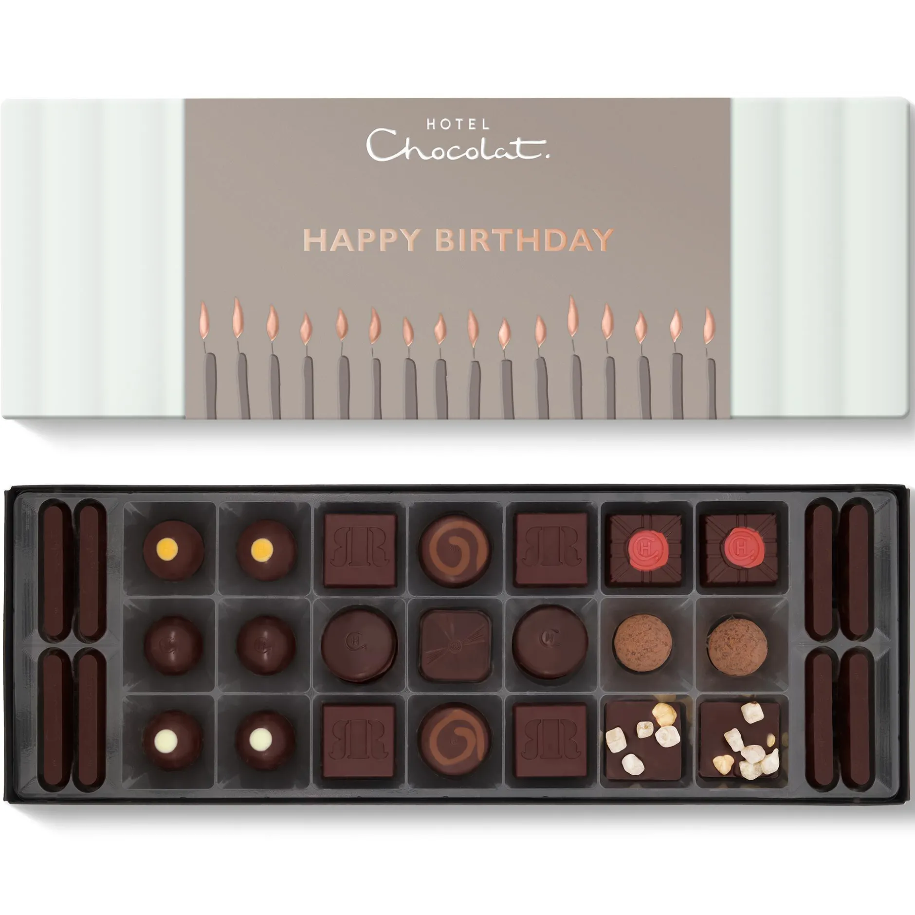 Hotel Chocolat Serious Dark Fix Sleekster with Happy Birthday Sleeve New