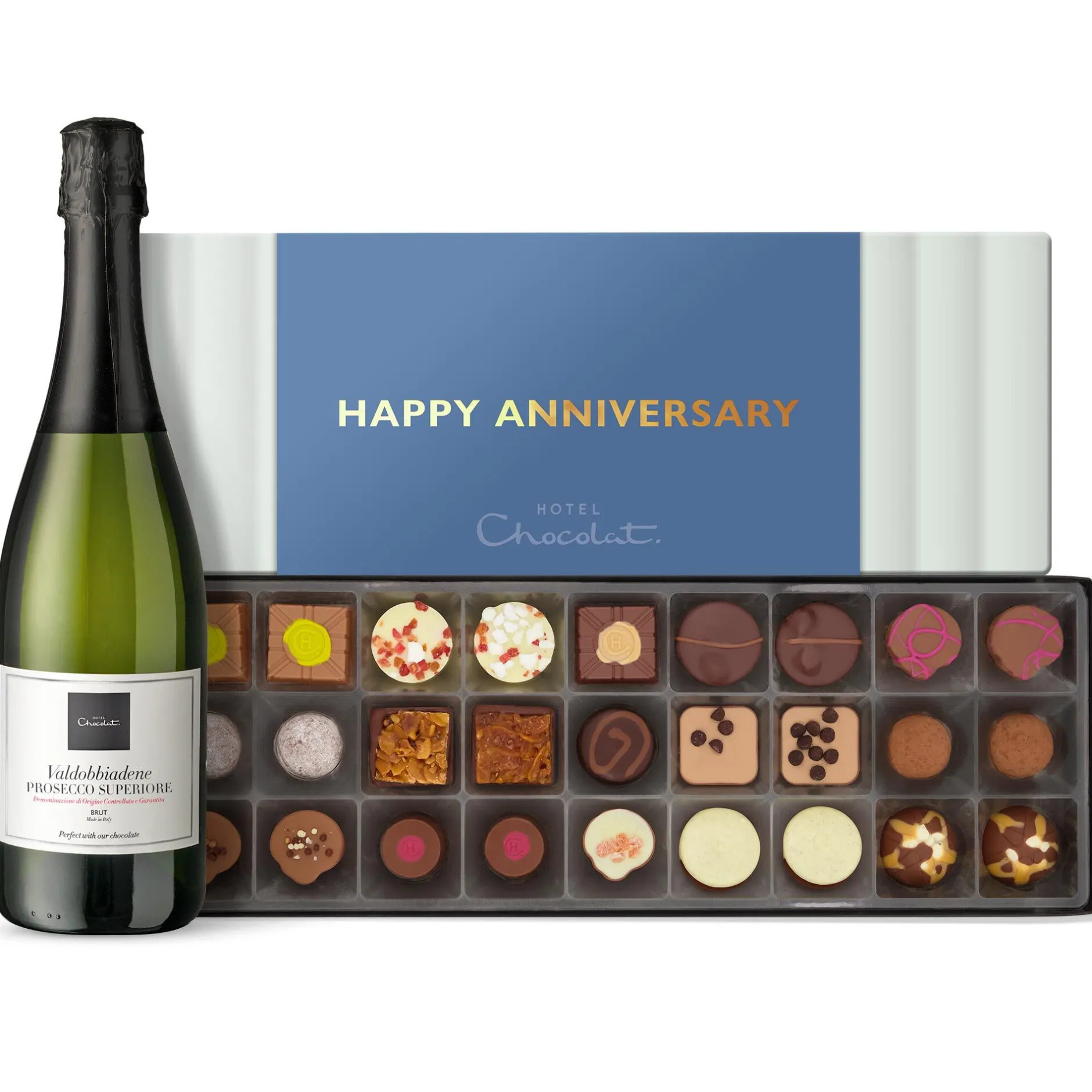 Hotel Chocolat Sleekster & Prosecco Anniversary Gift Outlet