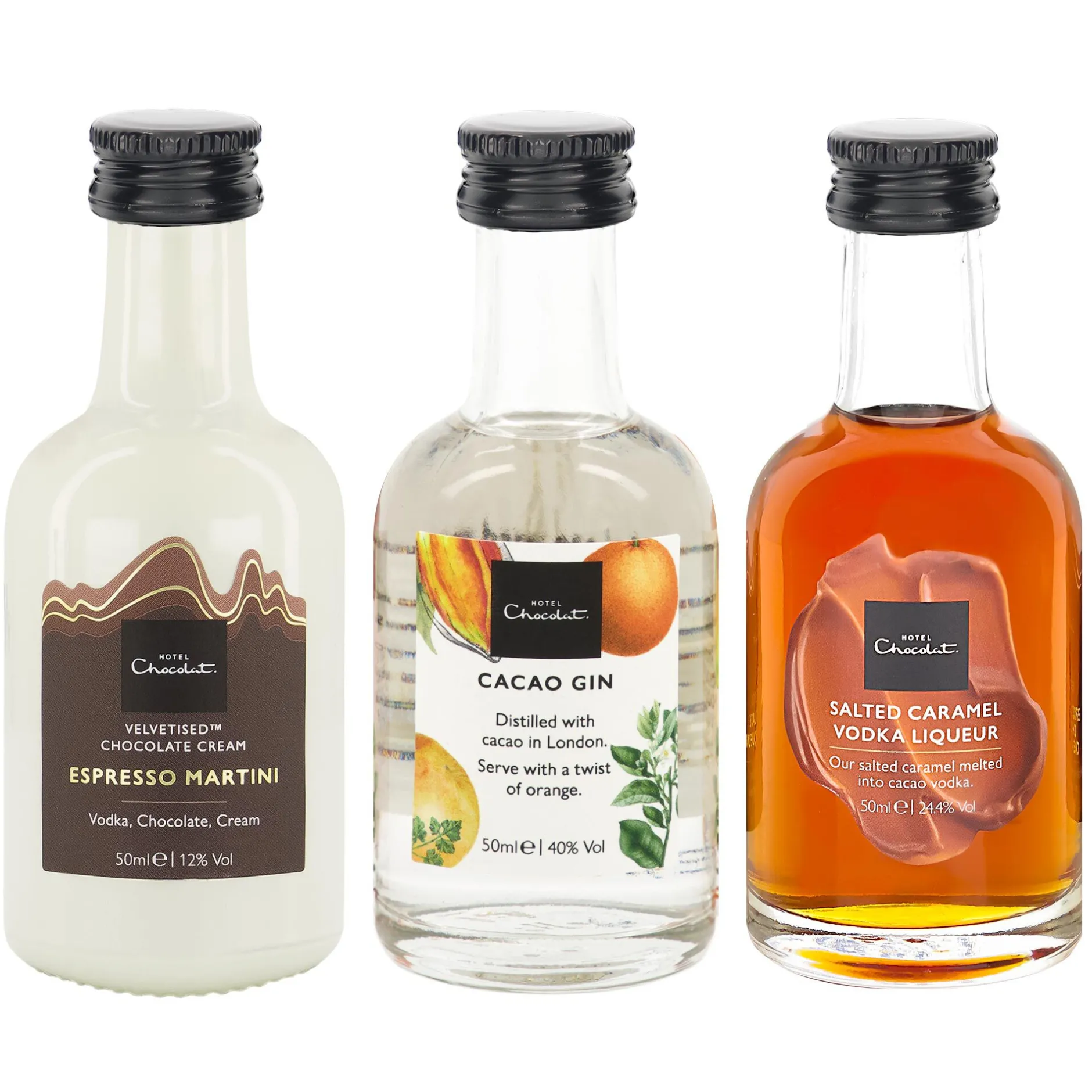 Hotel Chocolat The Cacao Bar Collection | 3 Mini Cacao Alcohols Discount