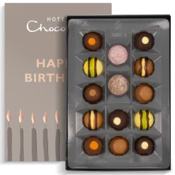 Hotel Chocolat Tipsy Truffles H-box with Happy Birthday Sleeve New