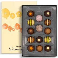 Hotel Chocolat Tipsy Truffles H-box with Birthday Balloons Sleeve Best