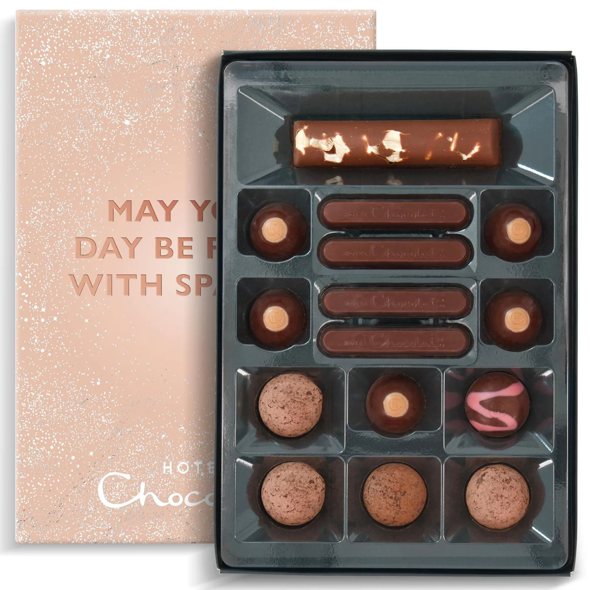 Hotel Chocolat Unbelievably Vegan H-Box with A Little Sparkle Sleeve Clearance