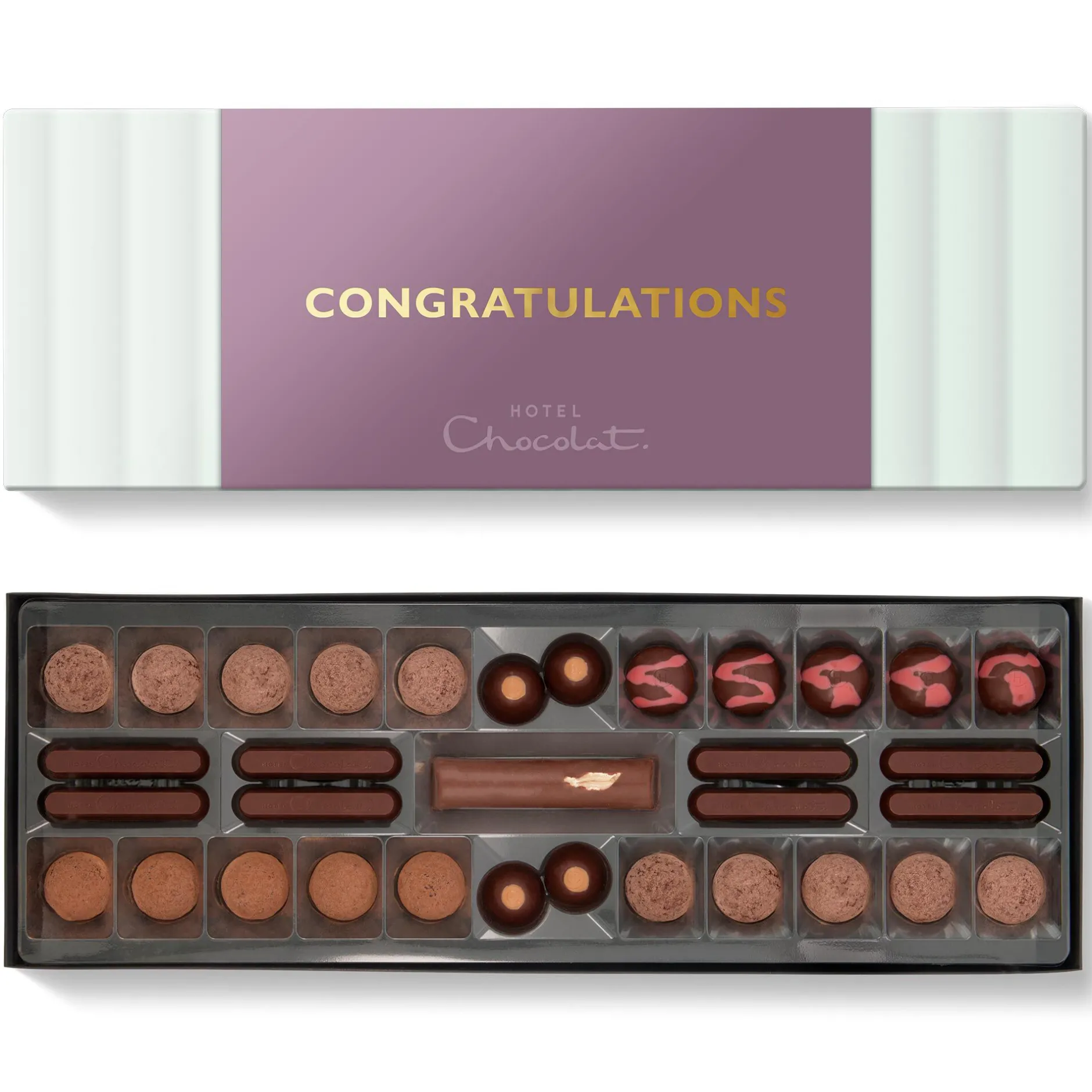 Hotel Chocolat Unbelievably Vegan* Sleekster with Congratulations Sleeve Hot