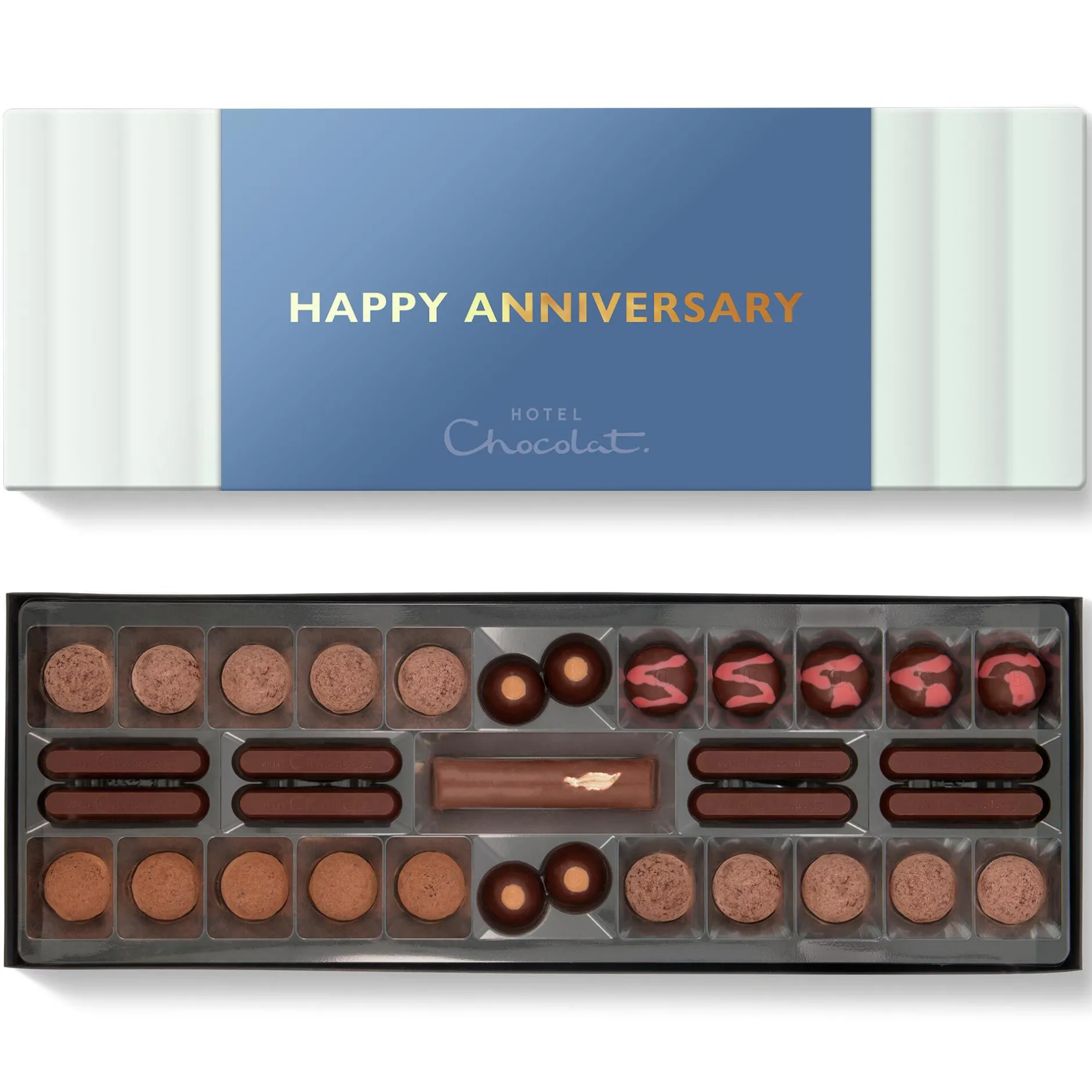 Hotel Chocolat Unbelievably Vegan* Sleekster with Happy Anniversary Sleeve