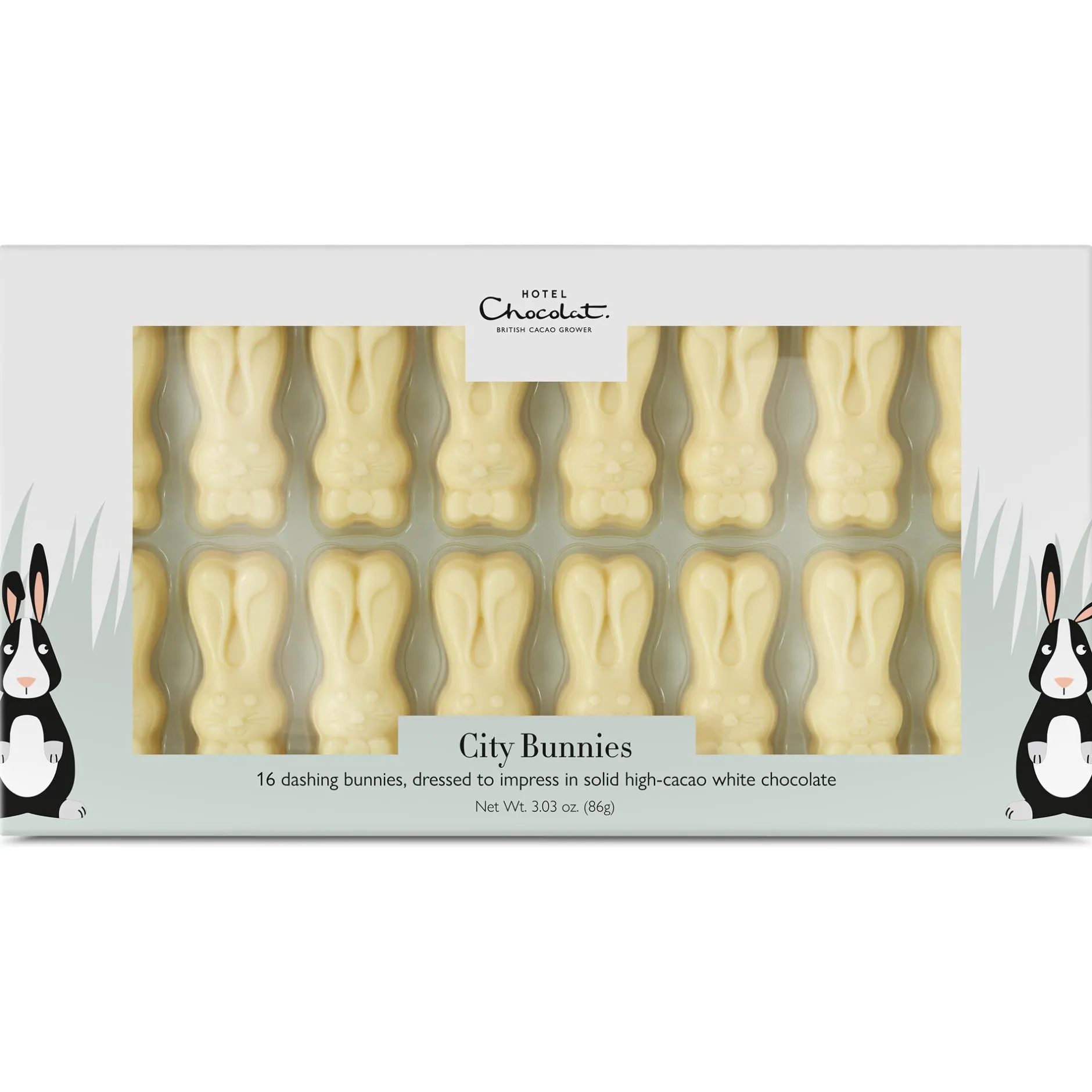 Hotel Chocolat White Chocolate City Easter Bunnies Outlet